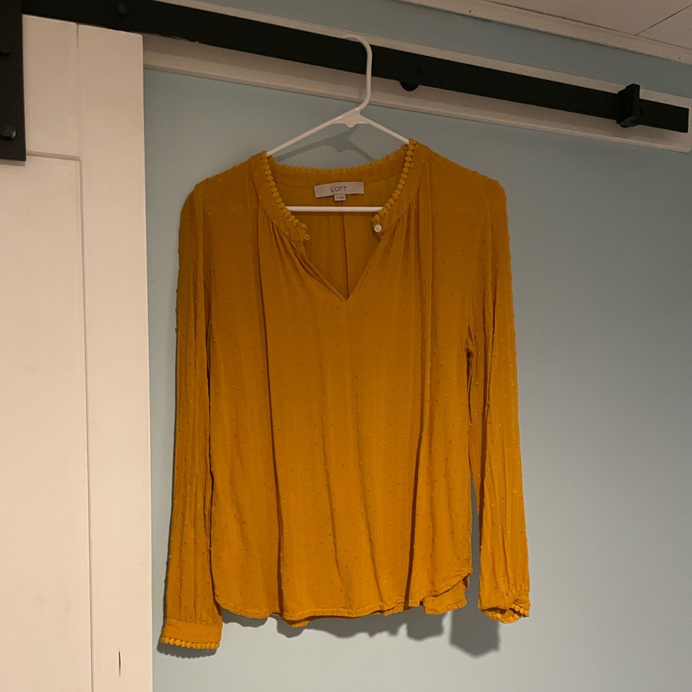Loft gold blouse